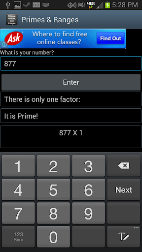 【免費生產應用App】Primes, Factors, and Ranges-APP點子