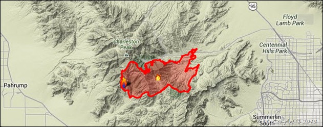 Map-Carpenter Canyon Fire