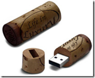 Chiavetta USB tappo di sughero