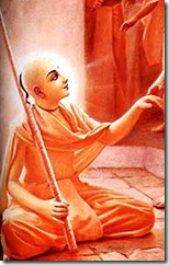 Lord Chaitanya holding sannyasa danda