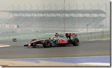 Hamilton nelle prove libere del gran premio d'India 2011
