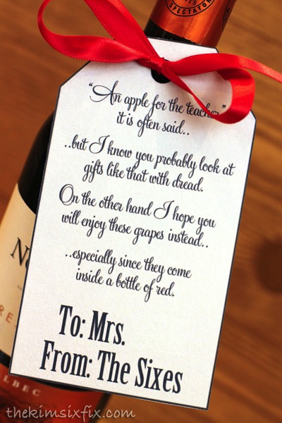 Teacher Wine Gift