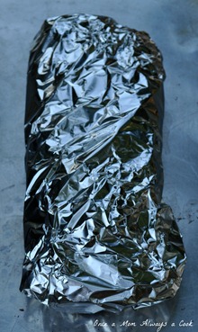 double wrapped potatoes in foil