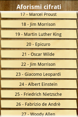   Aforismi Cifrati – posnetek zaslona 