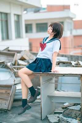 Coser@蠢沫沫 (chunmomo) Vol.035 天台JK