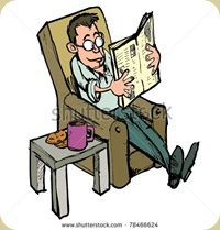 stock-vector-cartoon-in-a-lounge-chair-reading-a-newspaper-with-coffee-on-the-side-table-78466624
