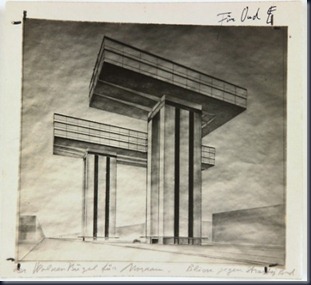 el lissitzky proposed horizontal skyscraper