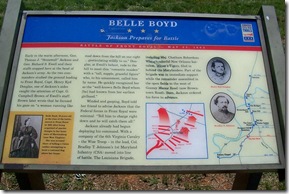 Belle Boyd Jackson Prepares for Battle Civil War Trails marker