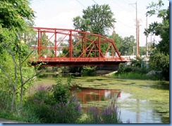 4239 Indiana - Goshen, IN - Lincoln Highway (Chicago Ave) - historic 1898 metal truss Indiana Ave Bridge over Elkhart River