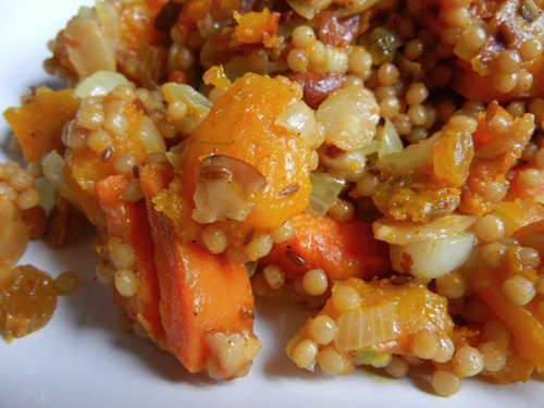 Indian-Spiced Fall Veg with Israeli Couscous