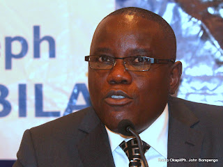 Aubin Minaku, secrétaire général de la majorité présidentielle. Radio Okapi/ Ph. John Bompengo