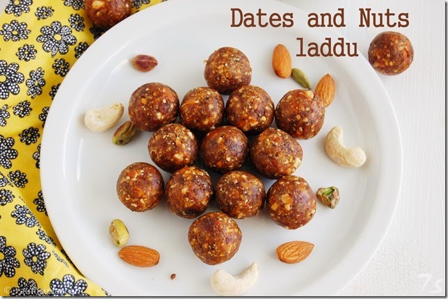 Dates and nuts laddu