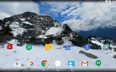 download Panorama Wallpaper:Snowy Mntns free