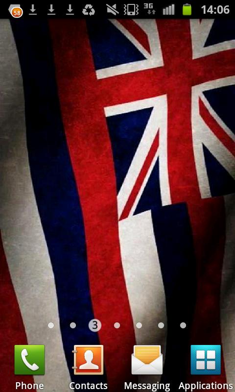 Android application Hawaii Flag Live Wallpaper screenshort