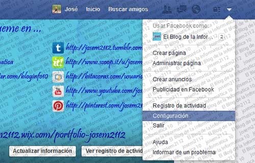 Reproducción automática de vídeos en Facebook - opción configuración cuenta facebook