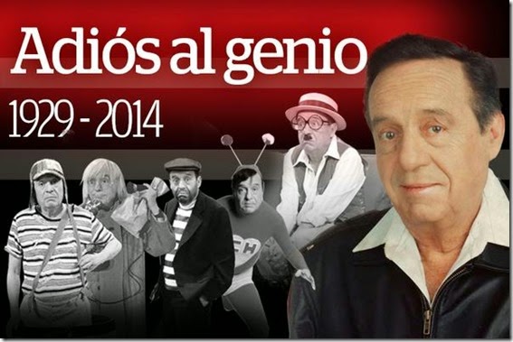 Chespirito murió a los 85 años en Cancún