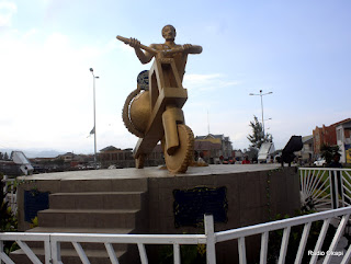 Le monument Tshukudu, un des lieux symboliques de la ville de Goma, chef-lieu de la province du Nord-Kivu en RDC. Radio Okapi John Bompengo