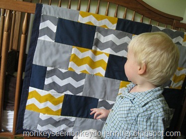 finished chevron quilt (8)