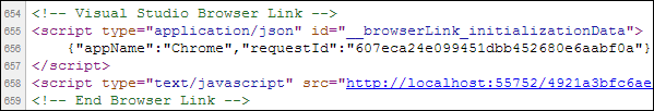 Browser Link Syntax