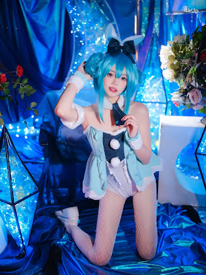 Coser@黏黏团子兔 MIKU初音未来兔女郎