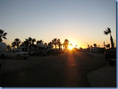 7005 Texas, South Padre Island - KOA Kampground - sunset from our RV site