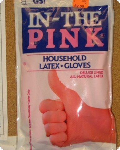 guantes rosas