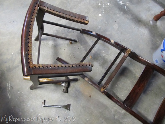 dismantling a chair with a dremel (4)