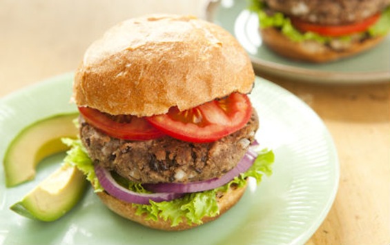 black bean burger