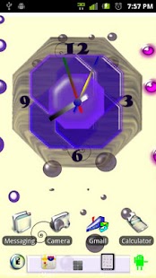 Free Crazy Clock Purple Design APK for Android