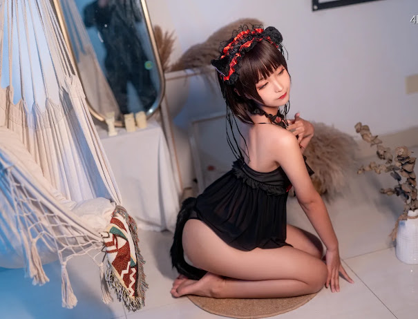 Coser@蠢沫沫 (chunmomo) Vol.053 黑睡裙