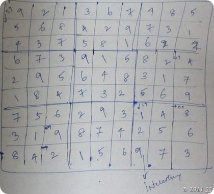 Modified Sudoku