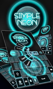 Sencillo de neón Keyboard v1.279.1.201 APK + Mod [Much Money] for Android