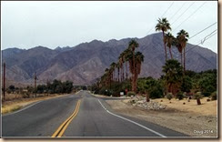 Road going west into Borrego Springs