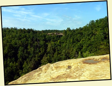17d - Laurel Ridge Trail - View of Natural Bridge from Lookout Point