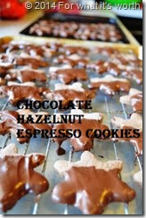 Chocolate Hazelnut Espresso Cookies