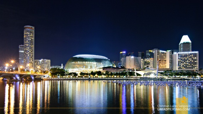 Evening at Singapore's Marina Bay