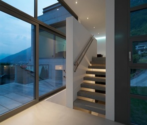 diseño escaleras casa de hormigon