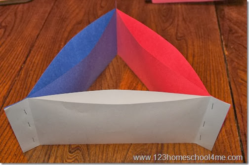staple the last side to make your triangle staple the last side to make your triangle