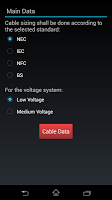 Anteprima screenshot di Cablesizer BETA v1.0 APK #2