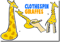 clothespin-giraffes