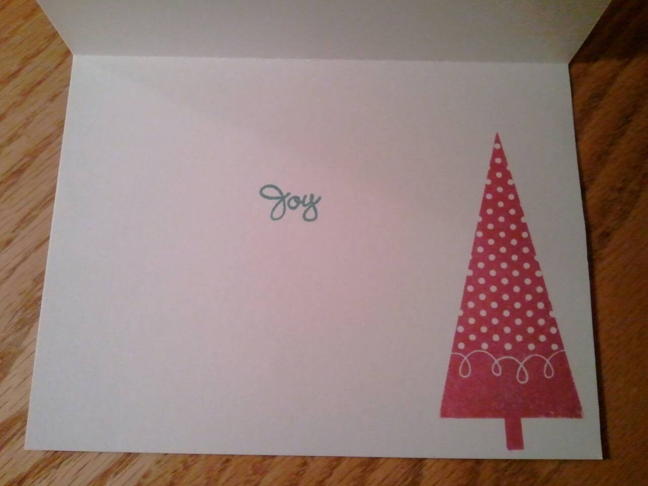 Wit, Whimsy and Wine Simple Christmas card inside