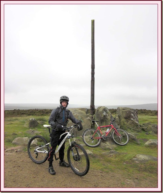 Richard relaxes near the end of the ride, at Stanedge Pole