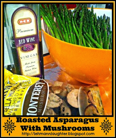 Roasted Asparagus & Mushrooms