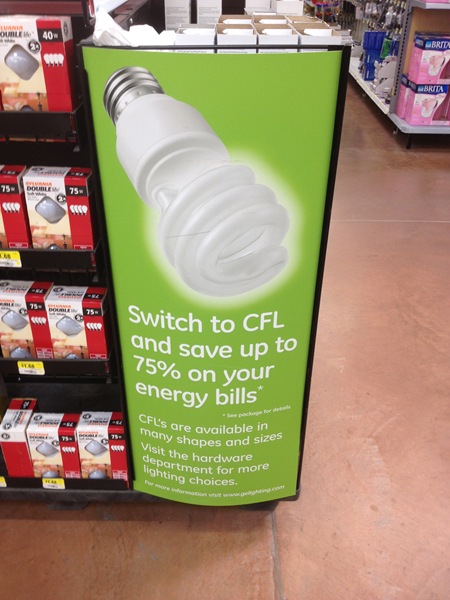 Up to 75%. That is a lot of savings when you think about all the bulbs in your house that you could replace.