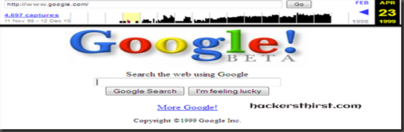 google in 1999