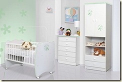 Quarto-de-bebe-decorado-Verde-e-Branco-Moderno
