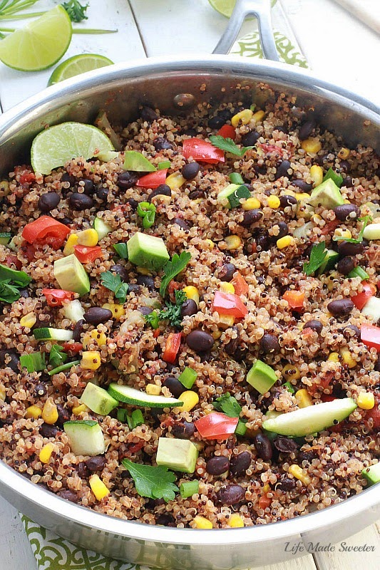 One Skillet Mexican Quinoa (One Pan)