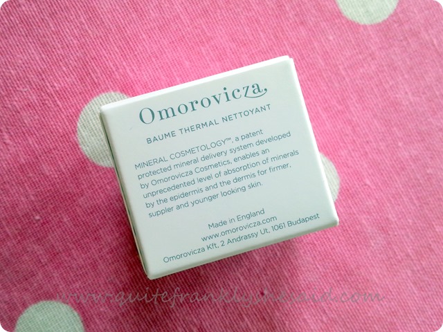 Omorovicza Thermal Cleansing Balm 3
