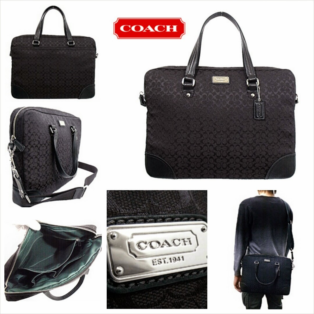 COACH Men's Signature Commuter / Laptop Bag F70288 (Black) SOLD OUT