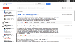 Google Reader original design